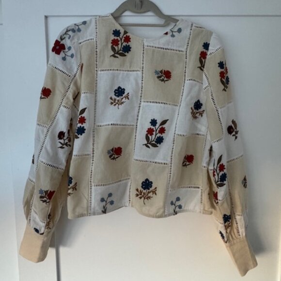 Flaminette Shirt - Sézane x Baziszt, Size 8 - Picture 2 of 2